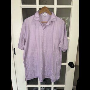 Peter millar nanoluxe size large men’s lavendar polo